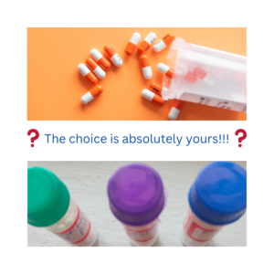Patients have a choice of choosing from Allopathy or Homeopathy!